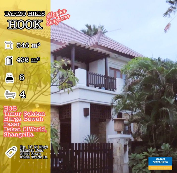 RUMAH DARMO HILLS DKT MAYJEND SUNGKONO, CIPUTRA WORLD, SATELIT