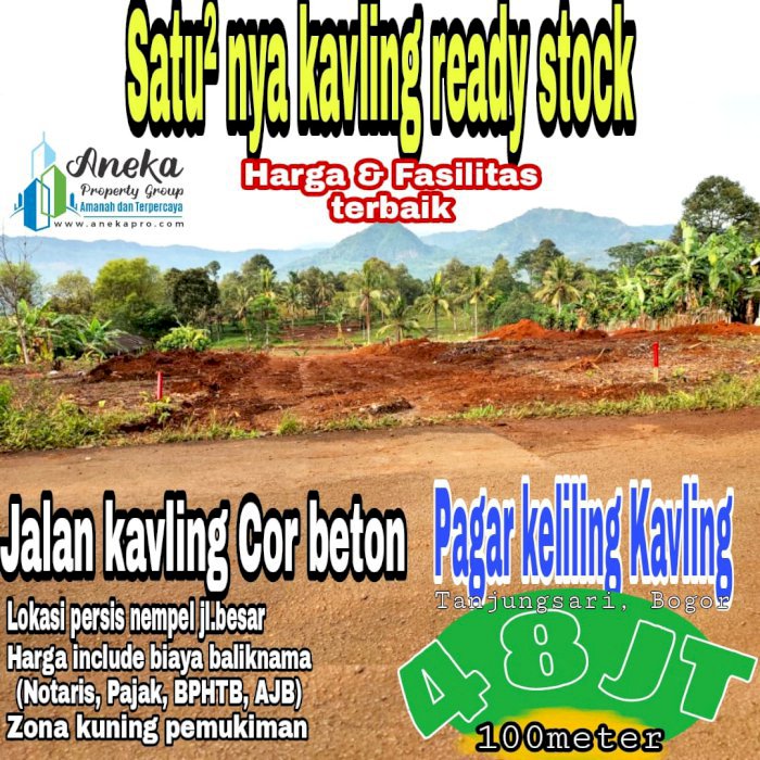 Jual kavling Murah Strategis Pinggir Jalan Legalitas Aman