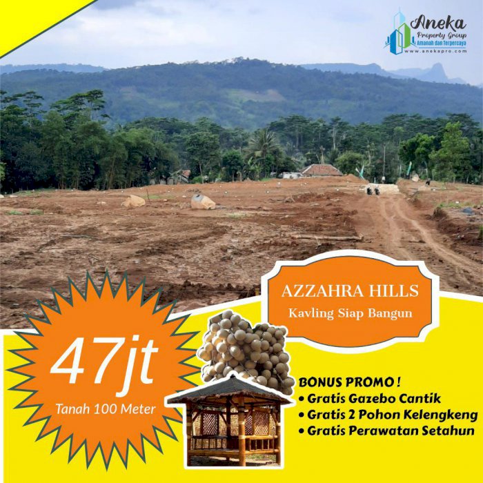 Kavling Murah Dekat Tempat Wisata Jalur Puncak 2 Bisa Dibangun Villa