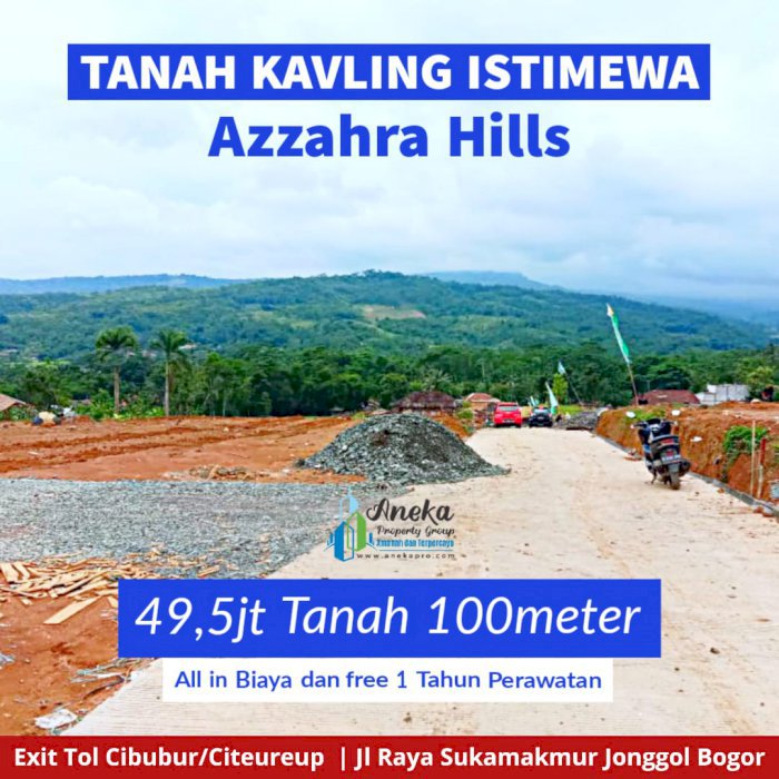 Jual Cepat Kavling Villa Murah Pinggir Jalan Dekat Tempat Wisata
