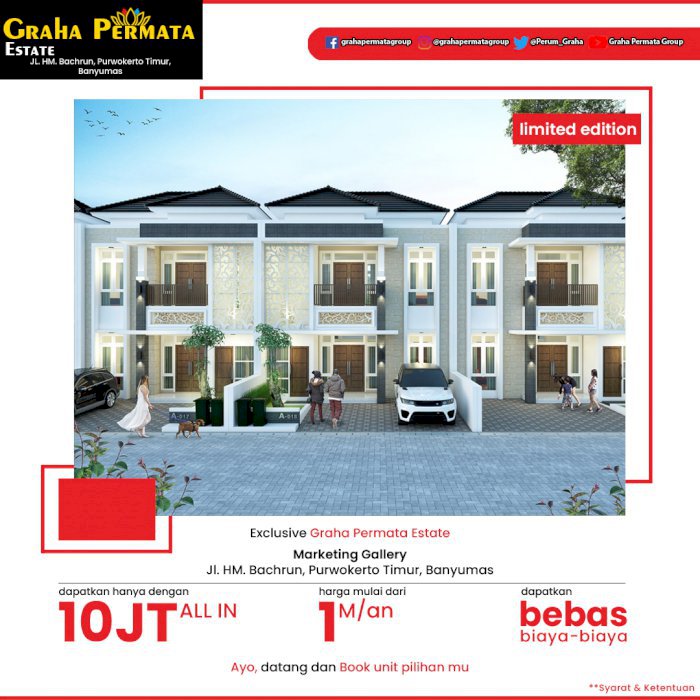 Rumah mewah 2 lantai Purwokerto Banyumas