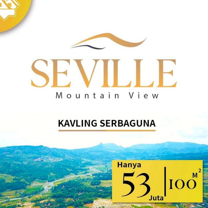 Kavling Serbaguna SEVILLE MOUNTAIN VIEW di Bogor Stok Terbatas