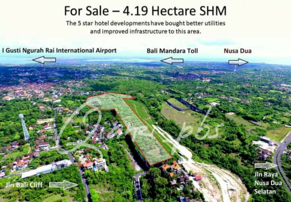 Tanah 40190mÂ² sea view,bali selatan