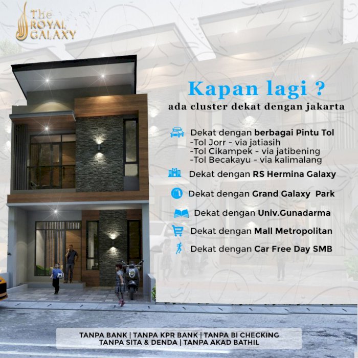 Rumah dekat Grand Galaxy City