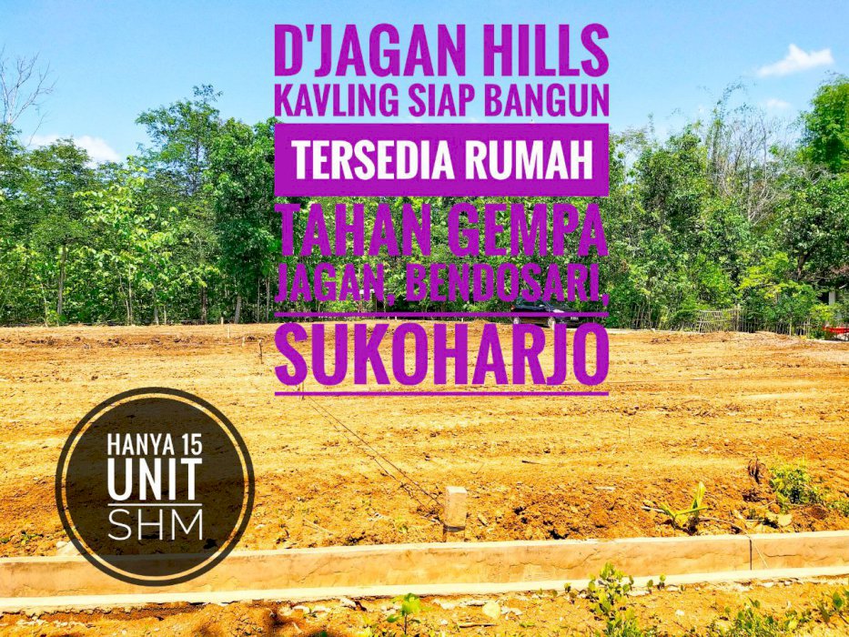 PROMO SPECIAL  KAVLING  SIAP BANGUN MURAH MERIAH DI SUKOHARJO KOTA