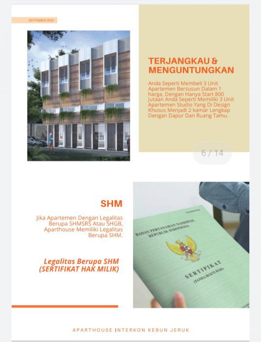 Rumah Apartemen aparthouse Intercon at Kebun Jeruk Jakarta selatan