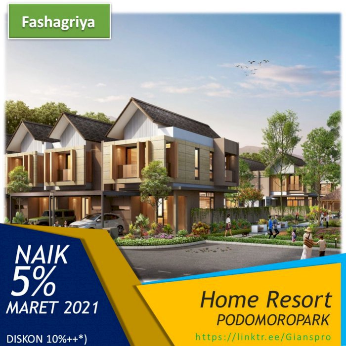 Jual Rumah di Podomoro park Bandung Aman, Asri, dan Nyaman mulai 1