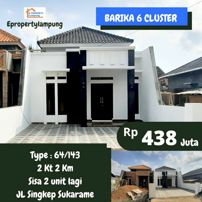 Rumah siap hubi deket sdit permata bunda sukarame