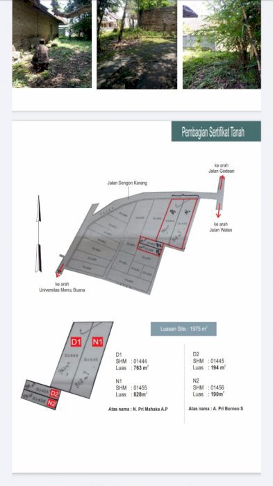 TANAH PEKARANGAN SIAP BANGUN DI REWULU  BANTUL