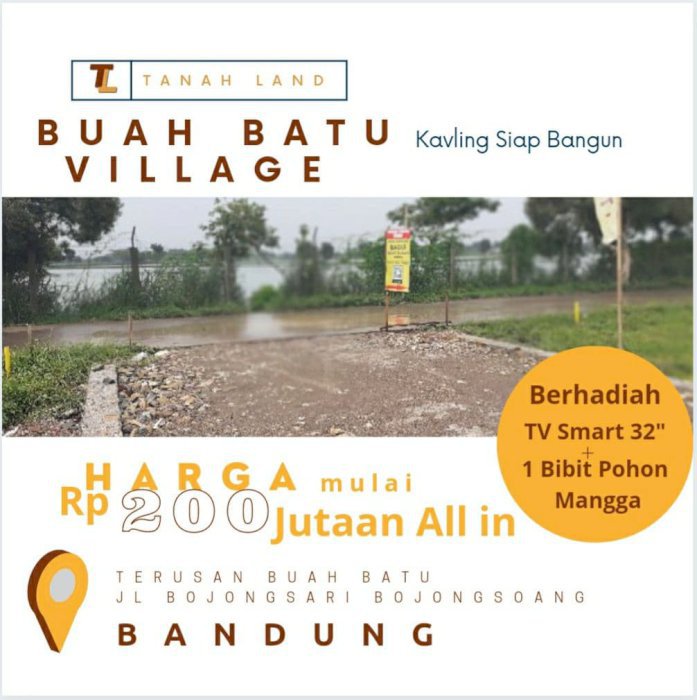 Tanah Kavling Siap Bangun Di Bojongsoang Buah Batu Village Dekat Tol
