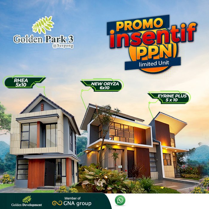 Hunian Mewah dan Asri Golden Park 3 Cisauk BSD