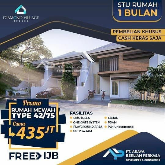 Rumah Murah Ready 400an Dekat Bandara Juanda dekat GununganyarSurabaya