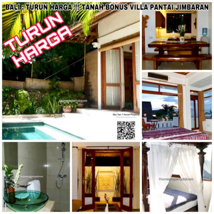 BALI : TURUN HARGA !!! TANAH BONUS VILLA DI AREA SEGITIGA EMAS
