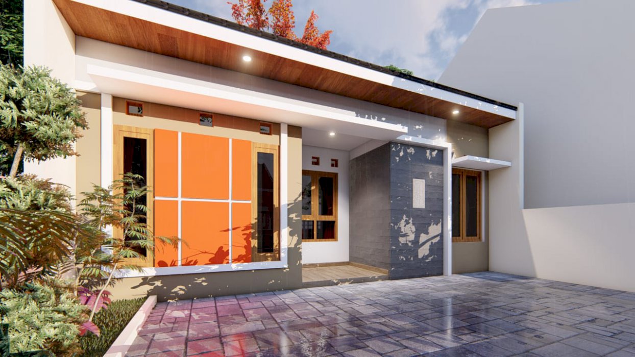 Rumah siap bangun minimalis di palagan 8 utara lampu merah kamdanen