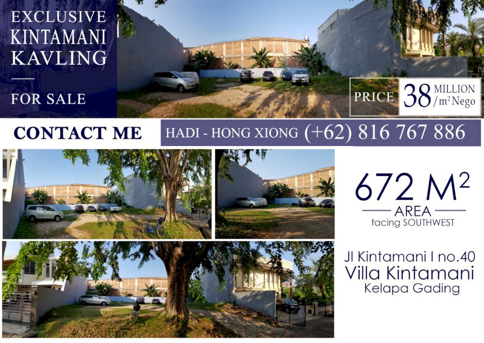 DIJUAL Kavling Kintamani, Kelapa Gading