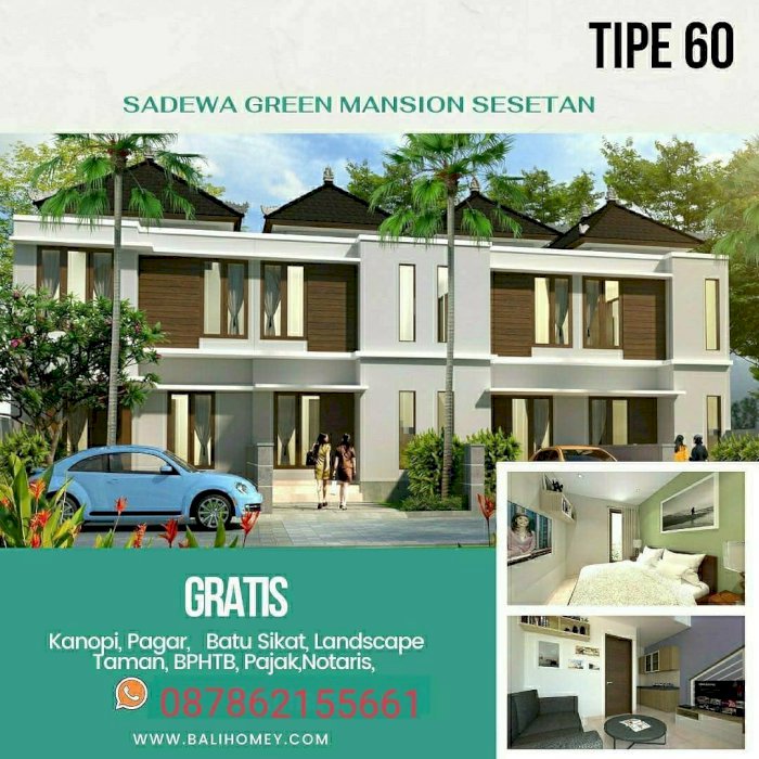 Rumah cluster terbaik di pusat kota denpasar