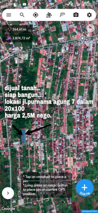 Tanah siap bangun, cocok untuk bangun rumah mewah