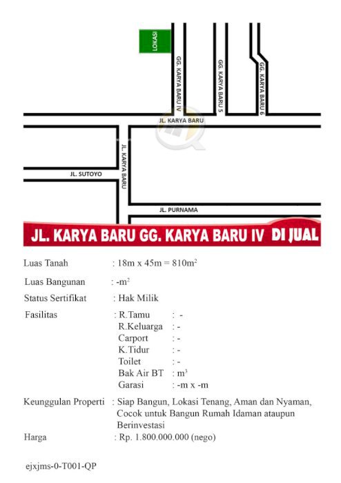 Dijual tanah siap bangun, kawasan elit..