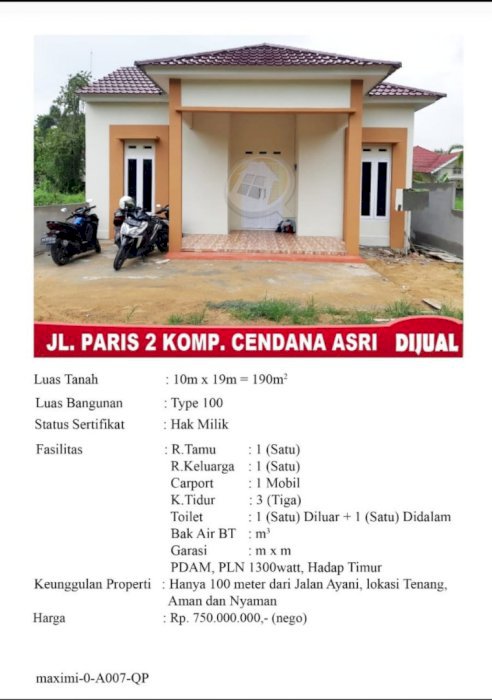 Dijual rumah baru, kawasan elit. Lokasi strategis, harga jual cepat