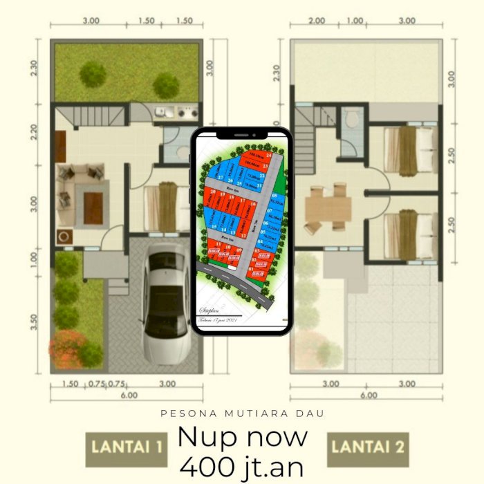 Rumah 2 lantai berkualitas dan legalitas jelas