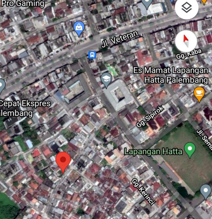 Rumah Tengah Kota Kawasan Taman Siswa Palembang