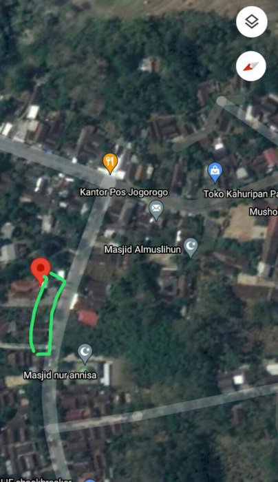 Lahan setrategis tepi jl. Raya Jogorogo - Ngawi