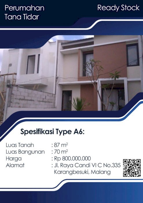 Rumah 2 Lantai Di Karangbesuki Malang Tana Tidar