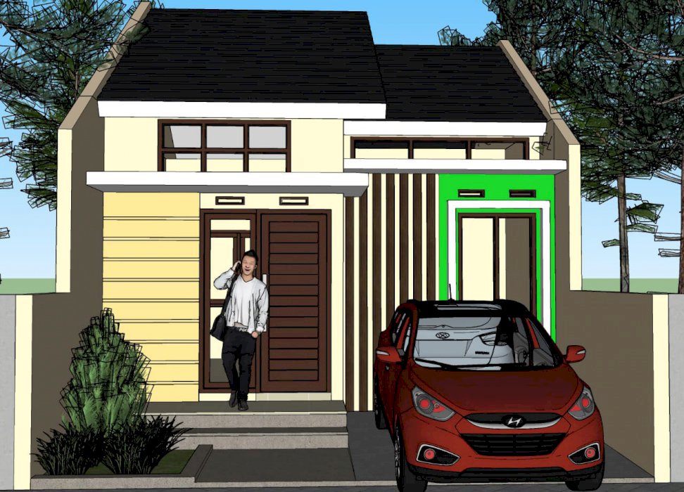 Rumah baru indent 3 bln dlm cluster lokasi strategis aman nyaman