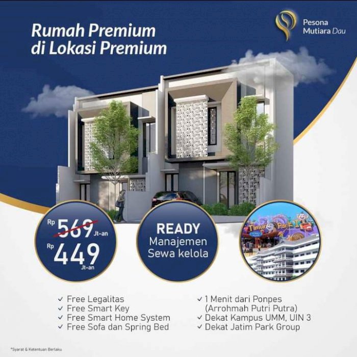 Penawaran spesial Rumah 2 lantai berkualitas, legalitas aman