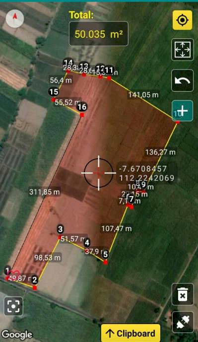 Tanah Luas Nol Jalan Lokasi Barat Pulorejo Ngoro Jombang