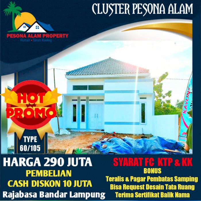 JUAL RUMAH SIAP HUNI KREDIT MURAH BANGET