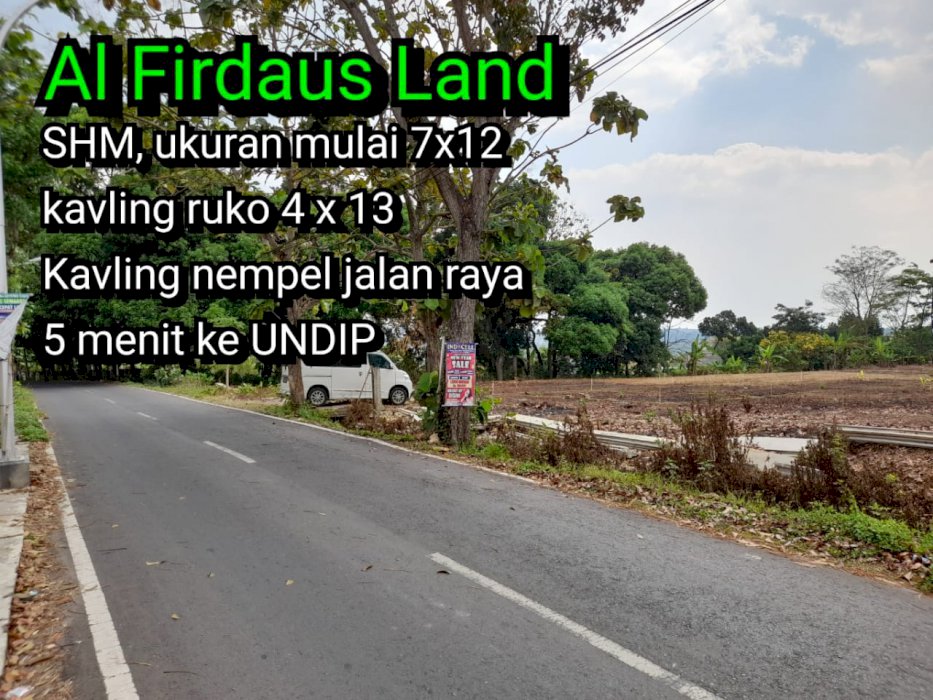 Kavling Mewah Tembalang Al Firdaus Land Mulawarman