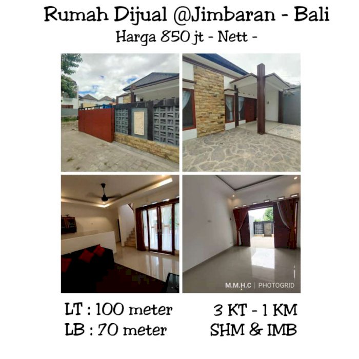 DiJual Rumah Murah @JIMBARAN - BALI Harga 850jt - NETT-
