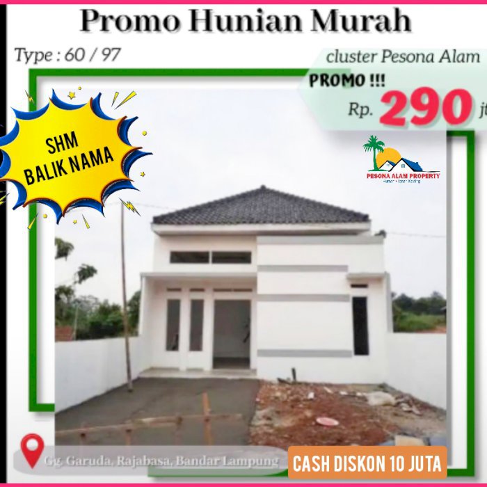 RUMAH MURAH UANG MUKA 145 JUTA BISA REQUEST TATA RUANG