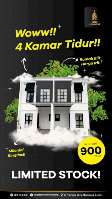 Rumah Fasilitas Kolam Renang 5 Juta langsung Proses