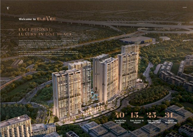 Jual Apartemen Murah Modern Asri, 5 Menit ke Mall Alam Sutera dan IKEA