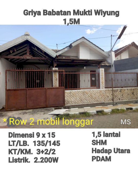 Rumah babatan mukti, wiyung