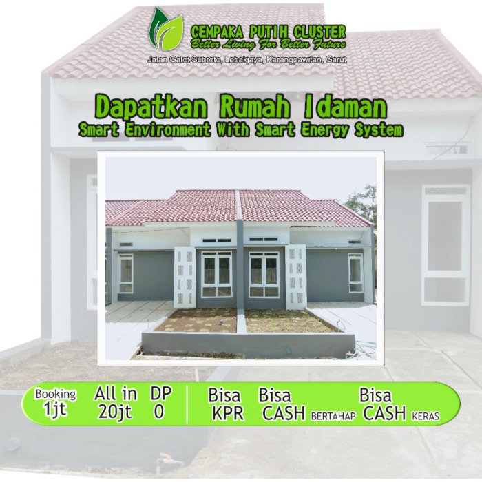 DI JUAL CEPAT RUMAH EKSLUSIVE CEMPAKA PUTIH CLUSTER GARUT