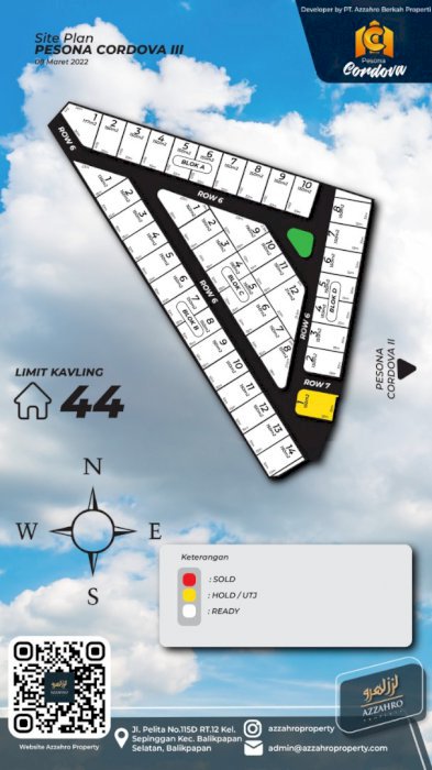 DI JUAL TANAH KAVLING MURAH PESONA CORDOVA, BALIKPAPAN KALIMANTAN TIMUR