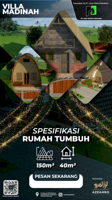 JUAL VILLA MURAH RUMAH TUMBUH, MANGGAR BALIKPAPAN KALIMANTAN TIMUR