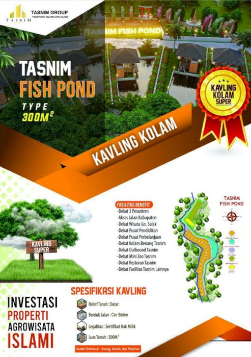 TASNIM FISH POND KAVLING KOLAM IKAN DI BOGOR DEKAT KAWASAN AGROWISATA