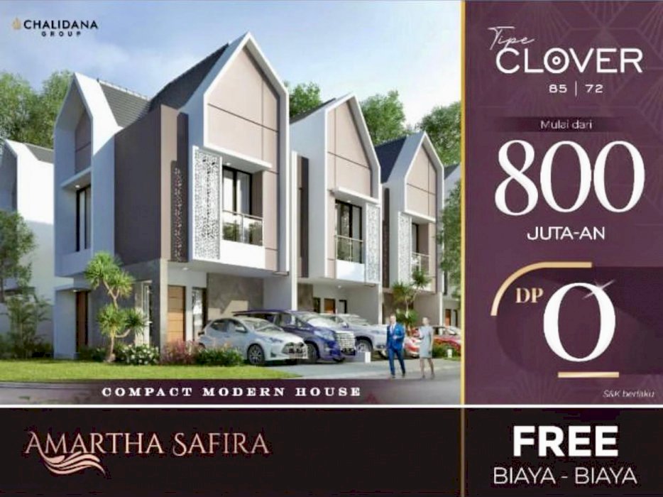 PERUMAHAN AMARTHA SAFIRA TIPE CLOVER SIDOARJO JAWA TIMUR