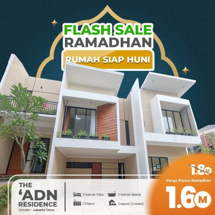 Rumah Mewah Baru Siap Huni Diskon 200 Juta Dekat ke Tol Cawang &amp;,