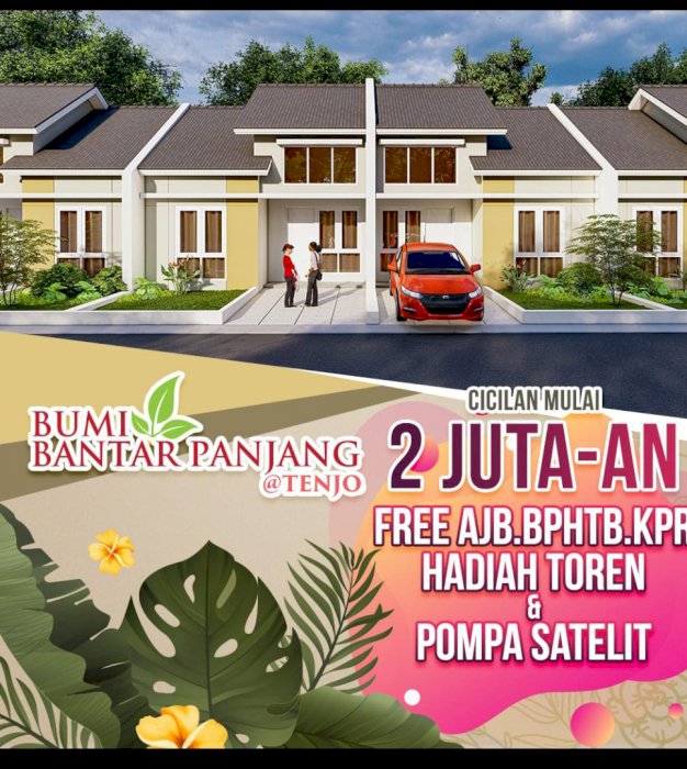 Rumah Cicilan 2 jutaan dekat Stasiun, Bumi Bantar Panjang Tangerang