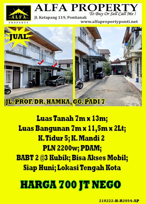 Rumah Gg Padi 7, Pontianak, Kalimantan Barat