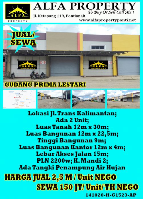 Gudang Prima Lestari Pontianak, Kalimantan Barat