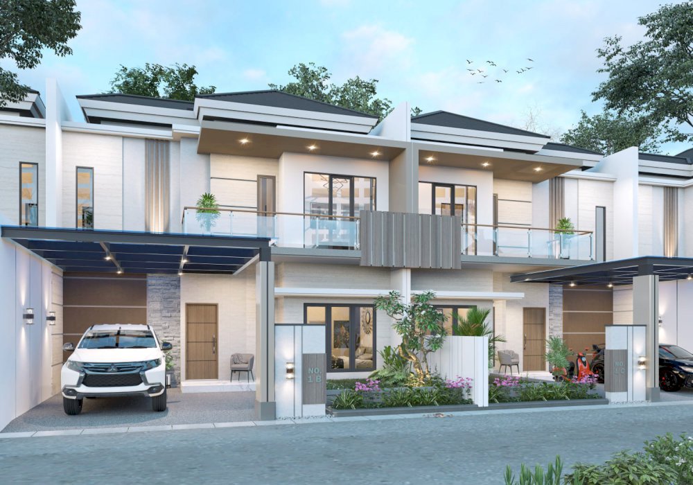 RUMAH 2 LANTAI TYPE 110 TANAH 200 DI JUAL HANYA 6 UNIT DI JL SRIKANDI