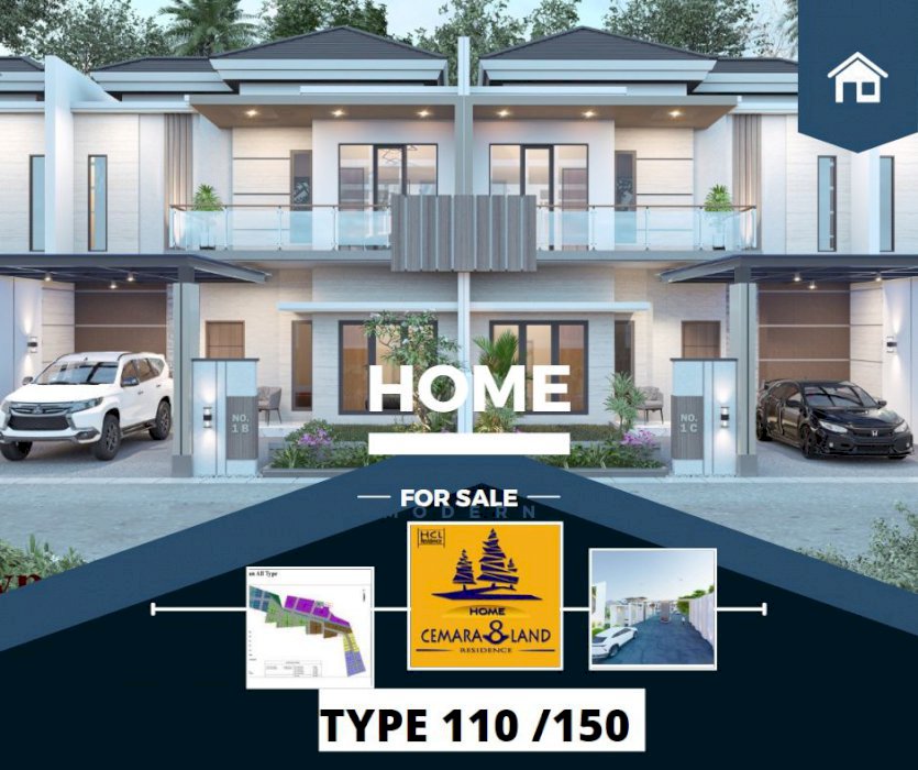 RUMAH TYPE 110 DENGAN 2 LANTAI DI JL CEMARA 8 LAND KOMP PEMDA