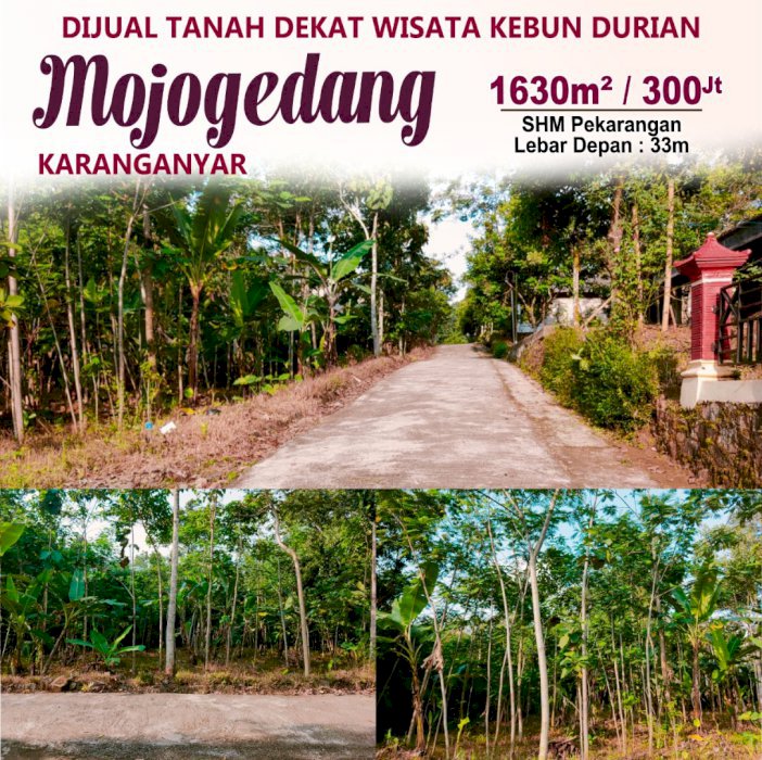 Dijual tanah pekarangan