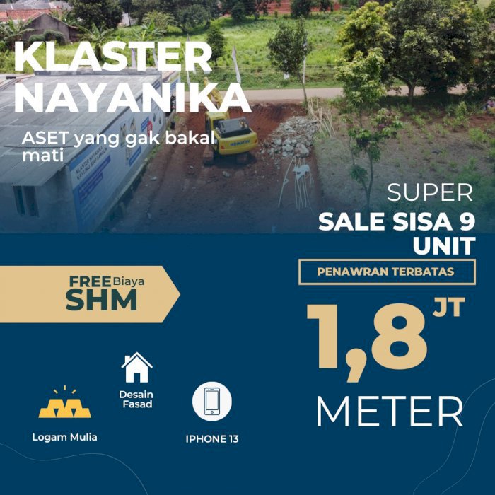 Kavling Klaster Nayanika Setu Bekasi
